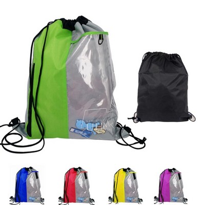 Window Drawstring Backpacks