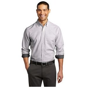 Port Authority® SuperPro® Oxford Stripe Shirt