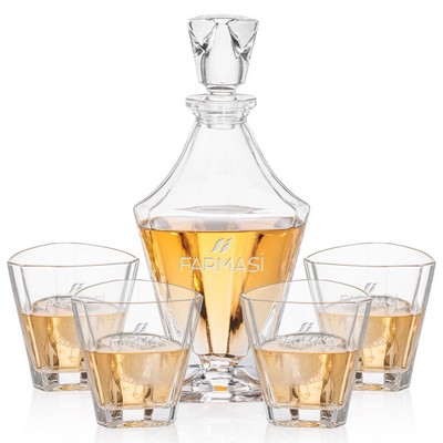 Arellano Decanter & 4 On-the-Rocks