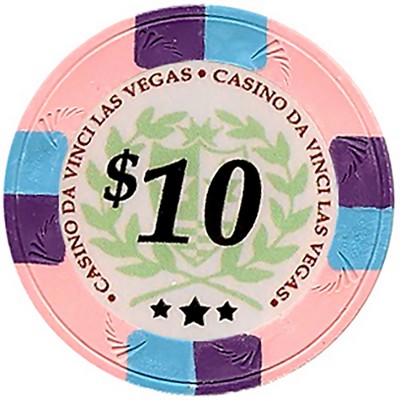 Closeout: Pink Casino Davinci 10 gram clay poker chips