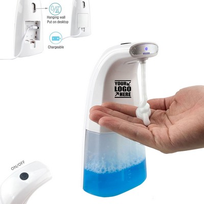 White Rechargeable Auto Sanitizer Dispenser