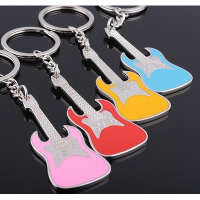 Metal Guitar Key Chain