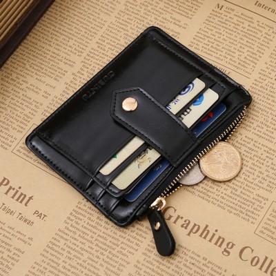 Mini Leather Wallet w/Card Holder