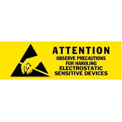 Electrostatic Sensitive Devices Removable Labels - 5/8" x 2"