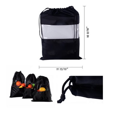 Transparent Visible Drawstring Bag