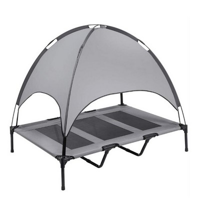 Elevated Dog Bed with Canopy Shade Tent