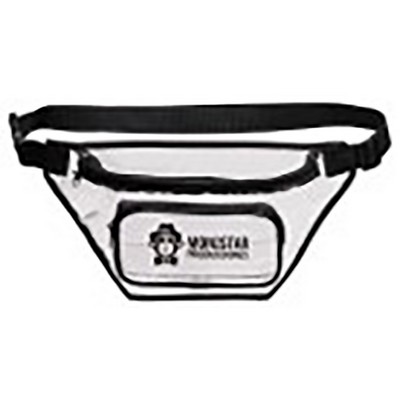 Clear 2-Zipper Fanny Pack