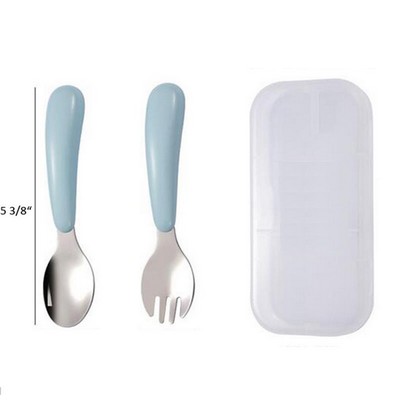 Kids' Stainless Steel Fork Spoon