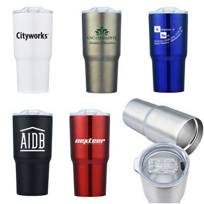 20 Oz Vacuum Sealed Travel Tumbler with Metallic or Matte Finish