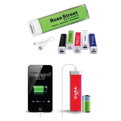 Lip Stick Shape 1200/1500/1800/2000/2200/2600mAh Power Bank