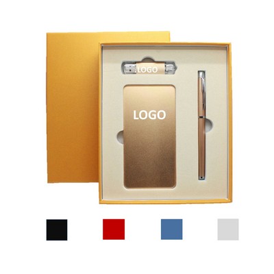 Business Gift Set Usb Drive Pen Power Bank-OCEAN