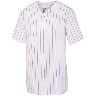 Augusta Sportswear Pinstripe Full Button Jersey