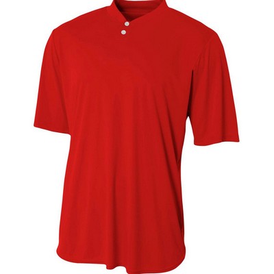 A4 Inc Tek 2-Button Henley