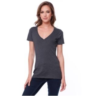 Startee Apparel Womens CVC V-Neck Tee