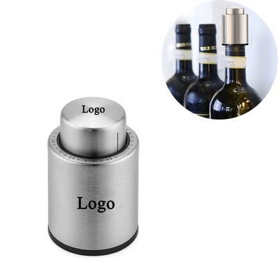 Stainless Steel Vacuum Wine Stopper With Date Scale