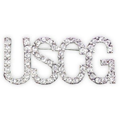 Officially Licensed U.S. Coast Guard Rhinestone Pin