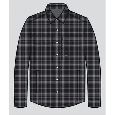 Ariat® Men's Rebar® DuraStretch™ Flannel Insulate Black Plaid Shirt Jacket