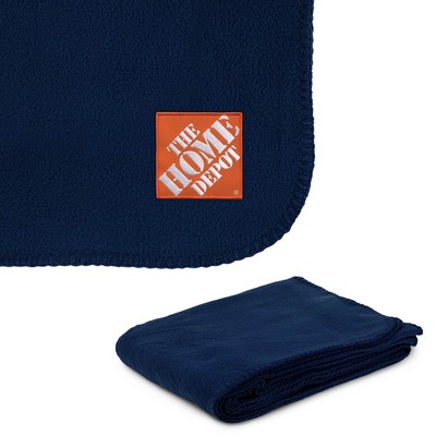 260g Anti-Pill Embroidered Fleece Throw Blanket 50" X 60"