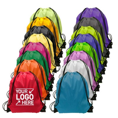 Nylon Drawstring Backpack 14" X 18"