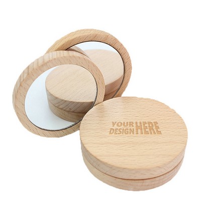 Wooden Pocket Mirrors