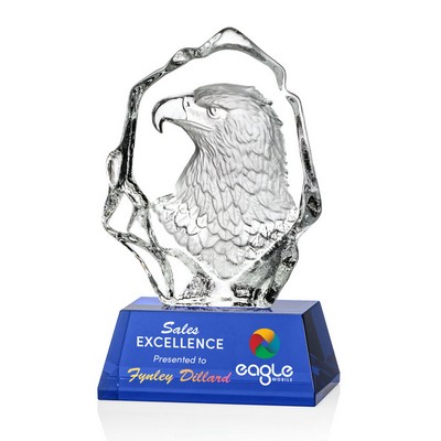 VividPrint™ Award - Ottavia Eagle Head/Blue 7¾"