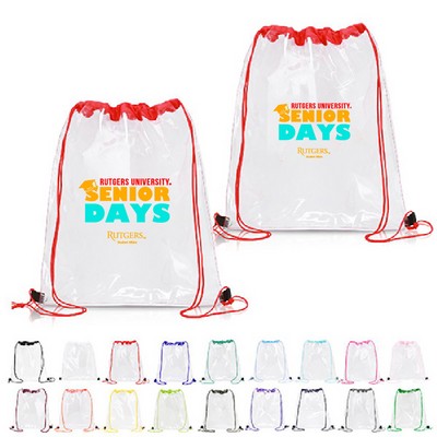 Clear Pvc Drawstring Backpack