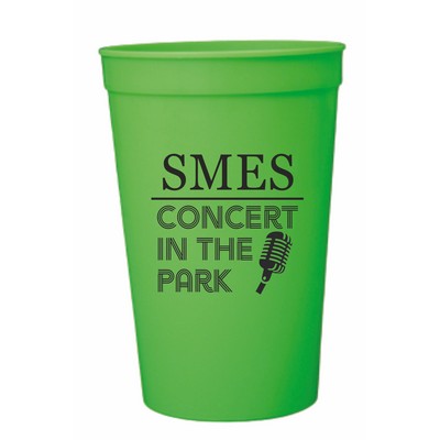 32 Oz. Neon Green Stadium Cup