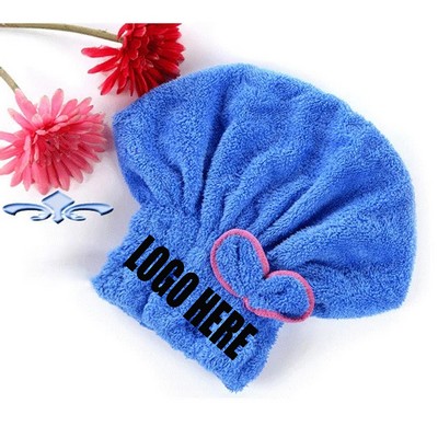 Quick Dry Hair Cap Towel With Bowknot