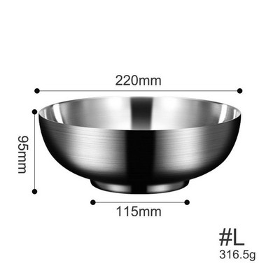 #L 8.66" Thick Stainless Steel Mixing Bowl