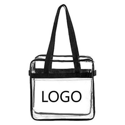 Gameday Clear Zip Shoulder Tote