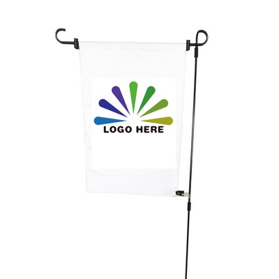 12" x 18" Custom Single Reverse Polyester Garden Banner