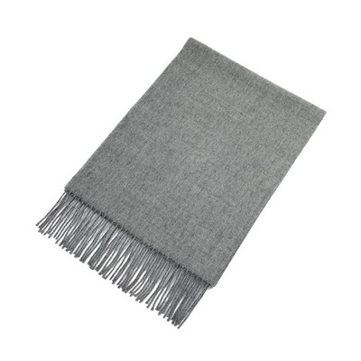 Light Gray Alpaca Blend Scarf