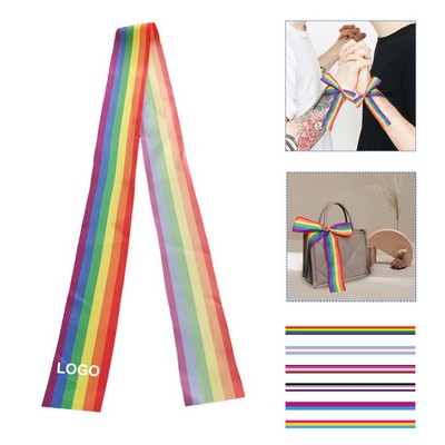 Rainbow Wrist Ribbon