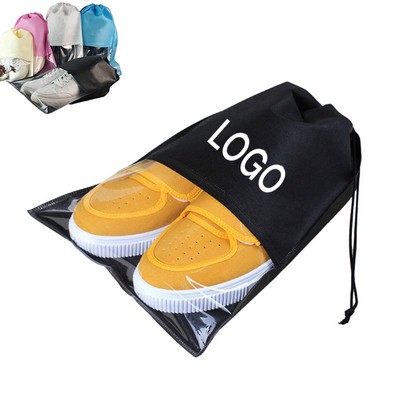 Non-woven PVC Drawstring Shoes Bag