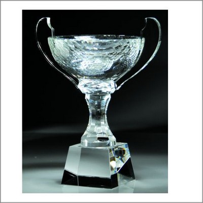 Loving Cup Crystal Award, 10"H