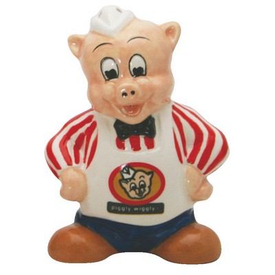 Custom Ceramic Grocery Store Pig Salt & Pepper Shakers