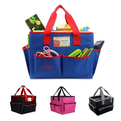 Teacher Tote Bag with Multi Pockets - OCEAN