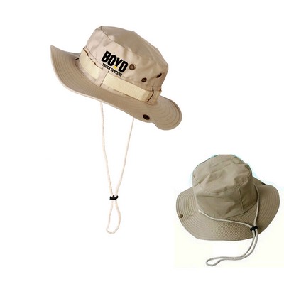 Sun Protection Visor Drawstring Bucket Hat