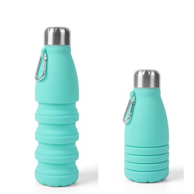 18.5oz Silicone Collapsible Bottle Travel Cup