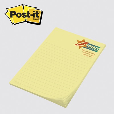 Custom Printed Post-it® Notes (4"x6") 50 Sheets