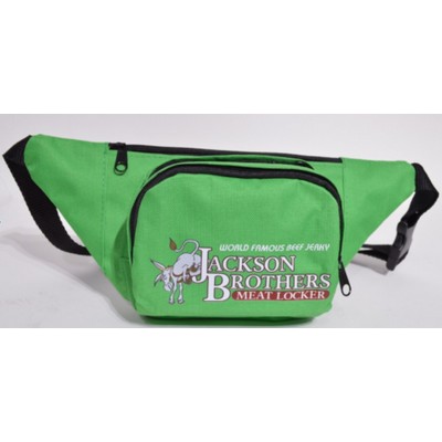 Full Dye Sublimation Waist Bag 4 Zipper 13.4" X 3.75"