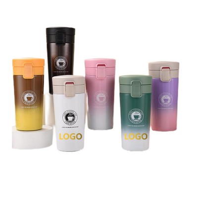 12.8oz Stainless Steel Insulated Coffee Cup with Lid - OCEAN