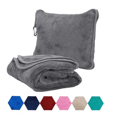 Soft Travel Blanket With Pillow