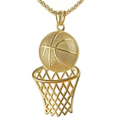 Basketball Charm Necklace