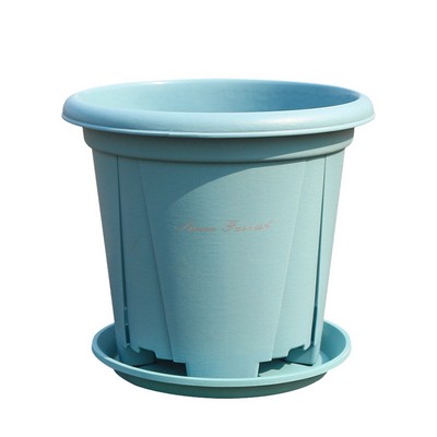 Large Plastic Plant Pot with Pot Tray