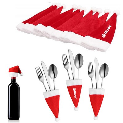 Christmas Hats Shaped Tableware Holders