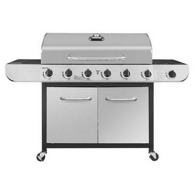 Keg Products 6-Burner Gas Grill w/Side Burner