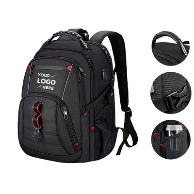 Large capacity solid color shoulder computer backpack