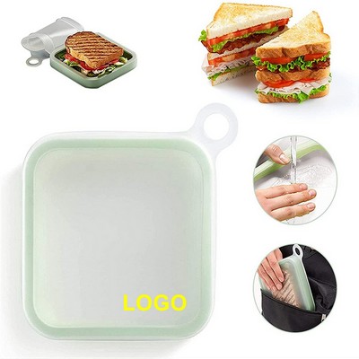 Portable Reusable Silicone Sandwich Case