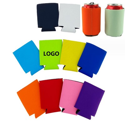 12 Oz. Neoprene Solid Color Can Cooler Sleeve/Beverage Insulator